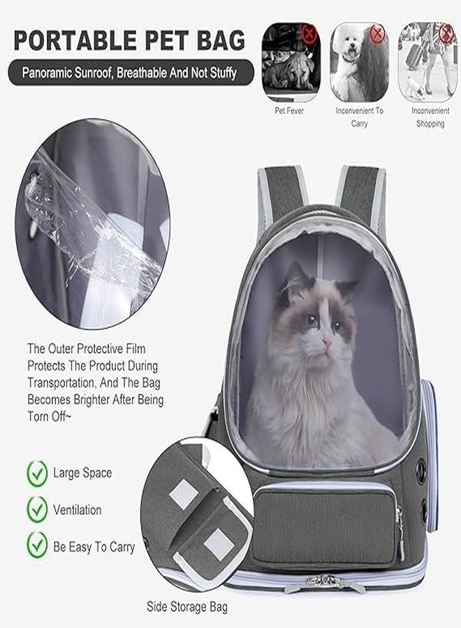 MIXEN Expandable Astronaut Bubble Window Pet Carrier Backpack, Breathable Space, Stylish Secure & Ventilated Travel Bag for Cats, Puppy Dog, Cat, and Rabbit Carrier Bag, Backpack Pet Carrier - Image 3
